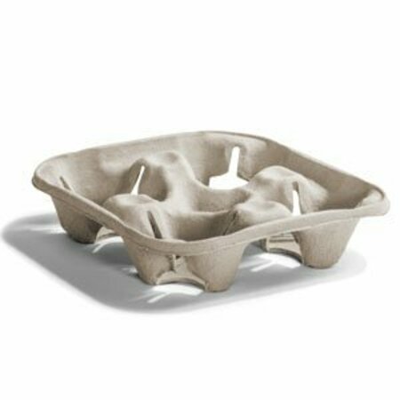 HUHTAMAKI CHINET Chinet Flight 4 Cup Beige Carrier 8.5 in.x8.5 in.x1.75 in. Pulp, 5PK 20994